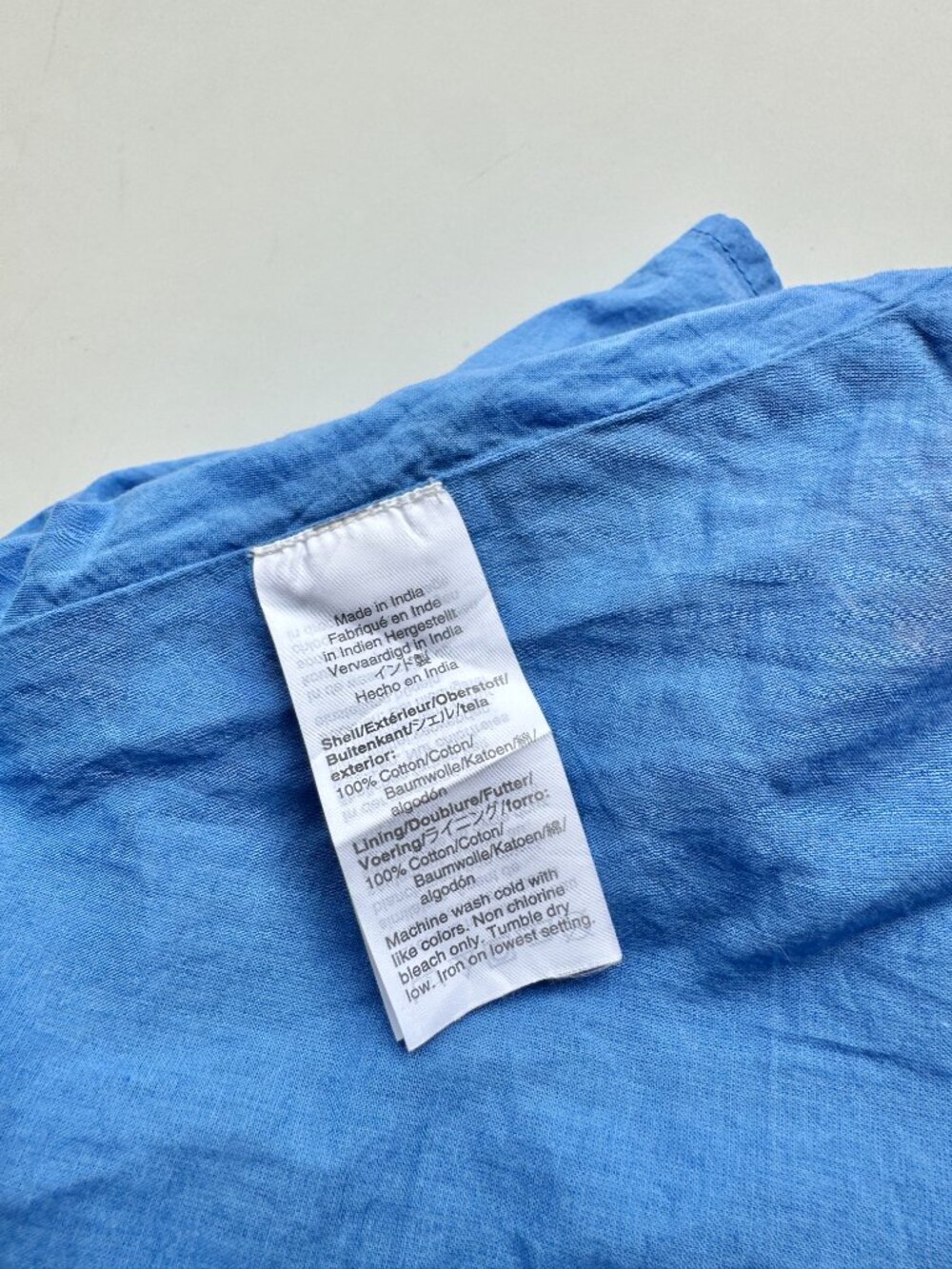 MADEWELL Summer Vines Heritage Blue Floral Cotton Voile Cami Mini Dress, Size 6 - Picture 11 of 12